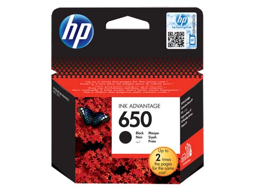 Mực in HP 650 Black Original Ink Advantage Cartridge (CZ101AE)